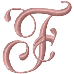 2 inch Script Wedding MONOGRAM Embroidery Font  #1107-2