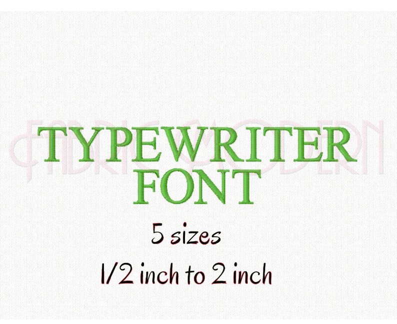 TYPEWRITER FONT BX Embroidery Alphabet Design Small Block Font Etsy