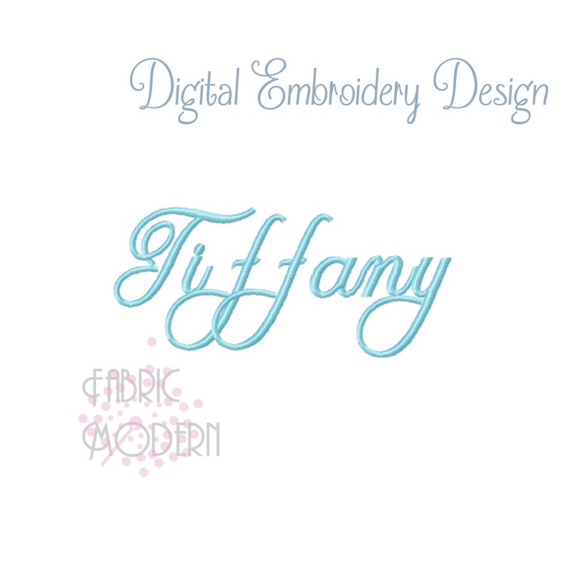 1.5 Tiffany Script Font for Monograms 1047 - Etsy