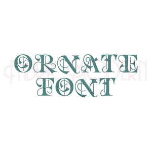 2 and 2.5 inch ORNATE MONOGRAM Font Embroidery  two sizes  bx included  monogram alphabet   #567