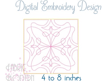 Quilt block embroidery Design  #985