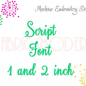 SCRIPT Embroidery Font Design 1 inch font small script calligraphy font cursive font embroidery fonts fancy font  #776