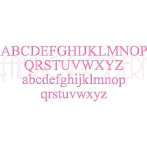 TYPEWRITER FONT Embroidery Design  embroidery fonts sized for vine split monogram (#494)  #560