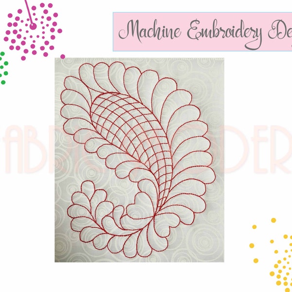 Quilt block Paisley embroidery Design  quilt block  feathers design  quilting block embroidery   embroidery square  quilting swirls  #801