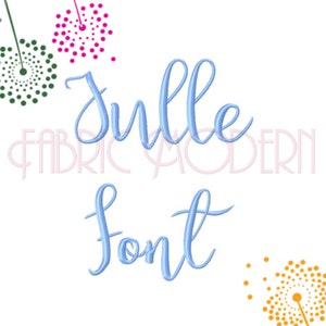 INFORMAL SCRIPT FONT Embroidery Design  2 inch  Upper and Lower Case wedding  #612