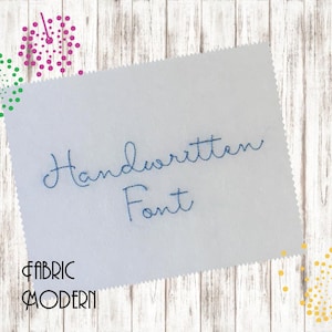 3/4 Hanna Handwriting Handstitch Script Machine Embroidery Font Hand Stitch Monogram BX PES image 4