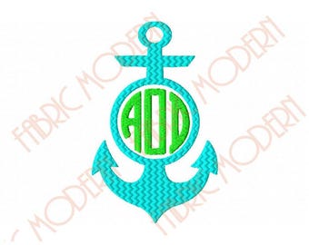 ANKER Machineborduurontwerp appliqué voor monogram of decoratie #474