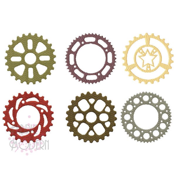 SPROCKETS AND GEARS Embroidery Design  Gears Embroidery  clockworks  steampunk embroidery   #416