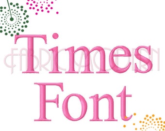 TIMES Embroidery FONT Design small embroidery fonts font alphabet letters 1/2 inch to 1.5 inches machine embroidery bx pes monogram #598