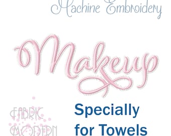 Makeup Towel design Embroidery Design  7 sizes  #1180