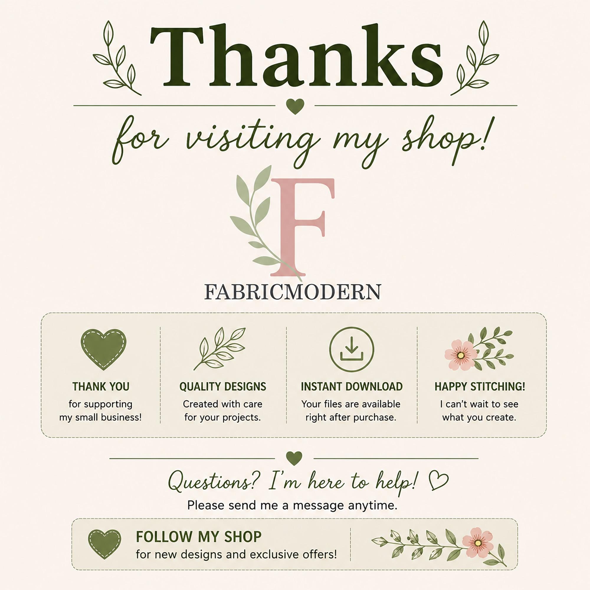 Thankyou！ 2 and 2.5 Inch ORNATE MONOGRAM Font Embroidery Two Sizes Bx