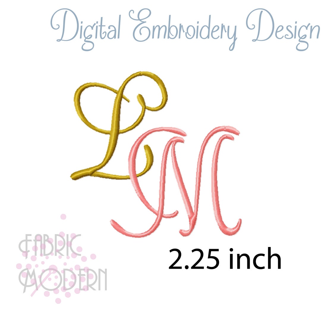 MONOGRAM Embroidery Font Design 1090 - Etsy
