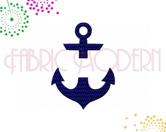 SPLIT ANCHOR Machine Embroidery Design    split anchor for monogram or decoration  #460