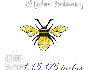 Fancy little BEE design  Machine Embroidery Design #1117