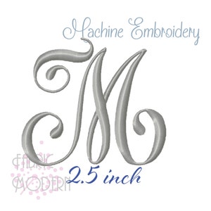 Script Wedding MONOGRAM Embroidery Font 1107 - Etsy