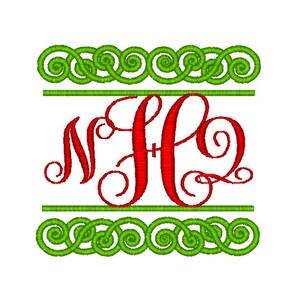 Machine Embroidery Design,  fancy frame, fancy border, monogram frame