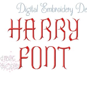 Halloween Embroidery Font: Goth Monogram Letters (Digital Design)