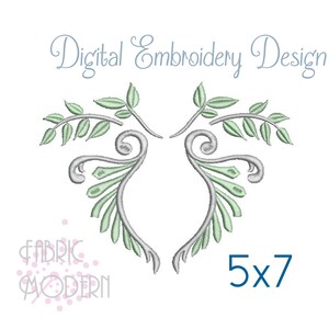 Royal Frame Embroidery design 5x7 hoop #1108