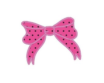 Ribbon  Bow  applique' Embroidery Design  Fancy bow with ribbons  #322
