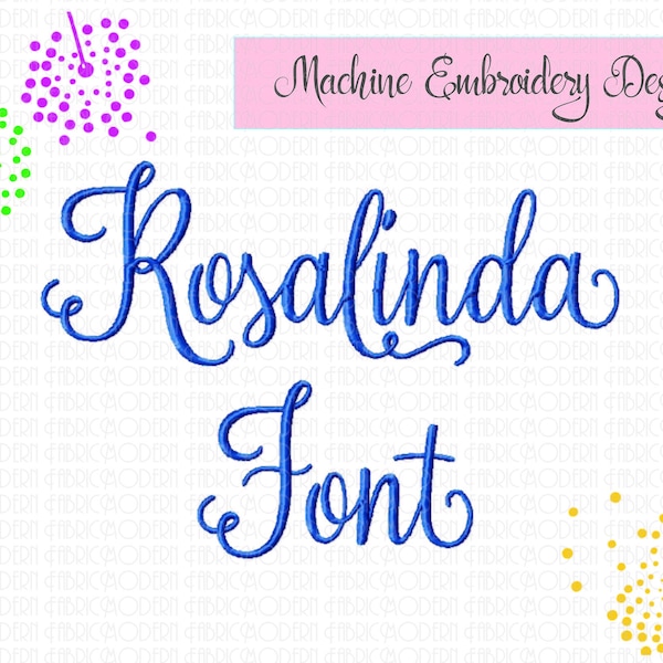ROSALINDA FONT  fancy font with alternatives  great for names  monograms  vintage look  swishes  swash  swirls  2 inch  #872