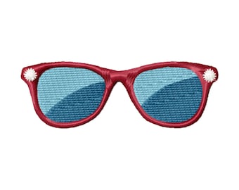 Sunglasses Embroidery design with 5 sizes #1266
