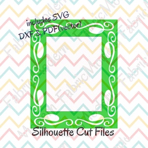 FOTO MAT SVG cornice mat Silhouette SVG file di taglio SVG DXF e PDF #C119