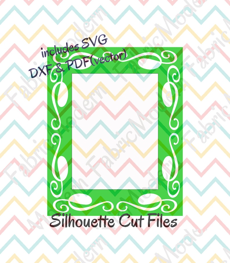 PHOTO MAT SVG picture frame mat Silhouette svg cutting file Etsy