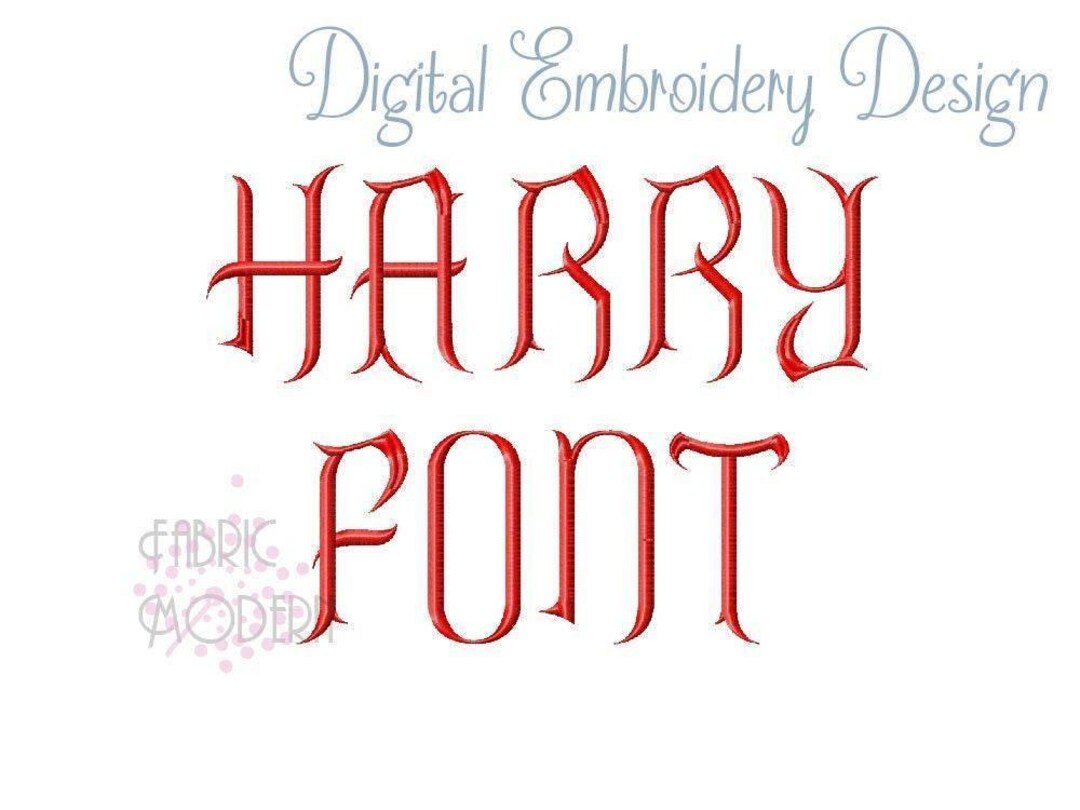 Halloween Embroidery Font: Goth Monogram Letters (digital Design) - Etsy