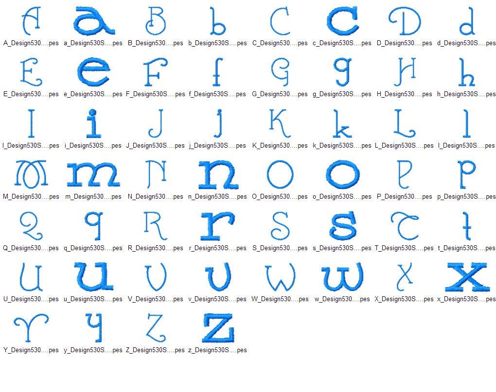 CALAMITY Embroidery FONT Embroidery Design 3 Sizes Embroidery Fonts ...