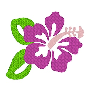 Machine Embroidery Design   Hibiscus flower  Hawaii embroidery  flower embroidery  tropical embroidery Instant Download