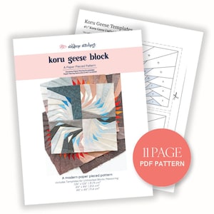 Twoja następna kołdra termiczna! – Wzór z papieru imitującego gęsi Koru, autorstwa Sublime Stitchery