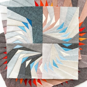 Koru Geese Block - A Paper Pieced Pattern
