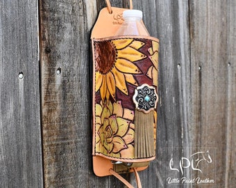 Tournesol avec outils Crème buckstitched Western en cuir femme Spur Straps