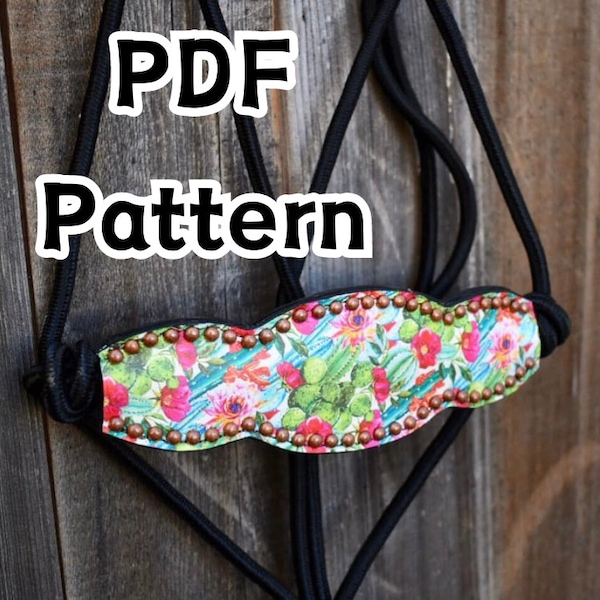 PDF DIGITAL DOWNLOAD Rope Halter Noseband Pattern | Leatherworking Pattern | Bronc Halter | Leather Pattern | Horse Tack Pattern
