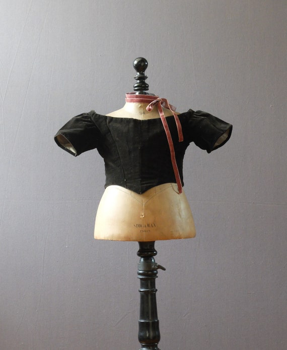Antique, 1860s silk bodice, civil war bodice, Vic