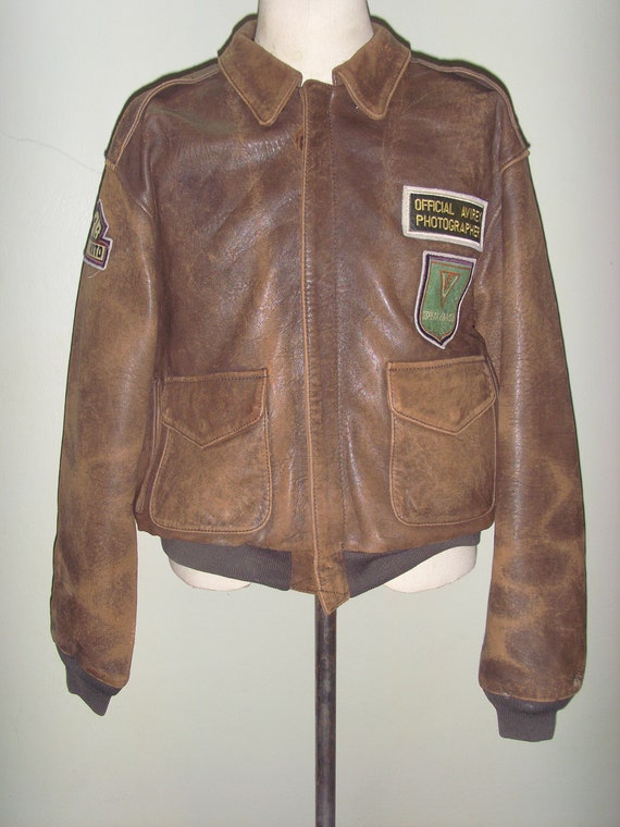vintage avirex leather jackets