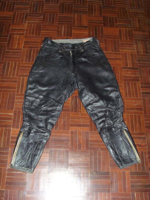old leather pants