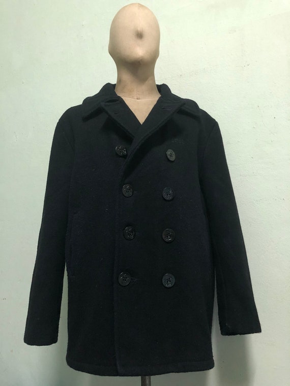 Schott Pea Coat U.S.740N Melton Wool 32 