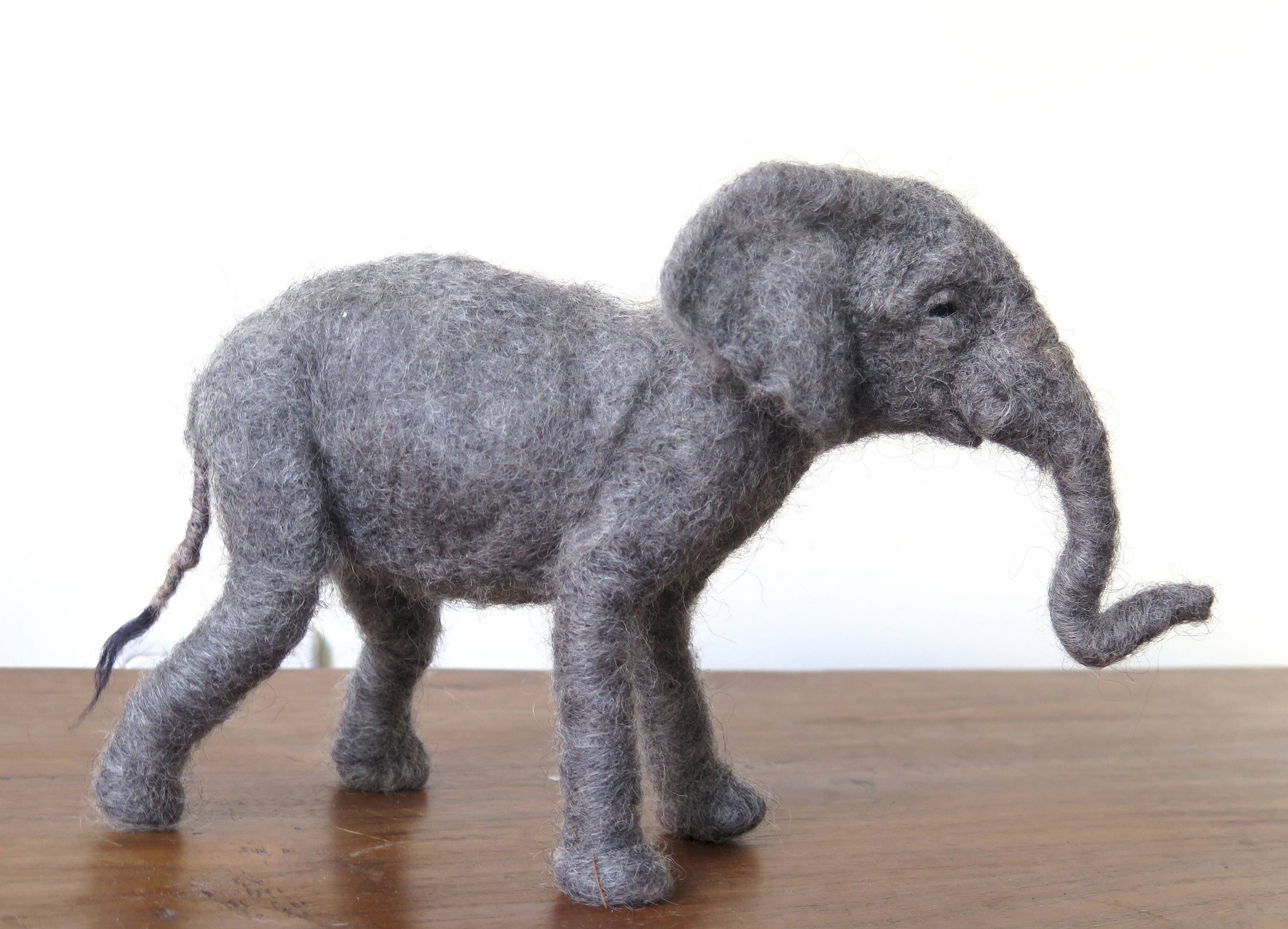 Needle Felted Elephant. Made to Order Needle Felted Animal Etsy
