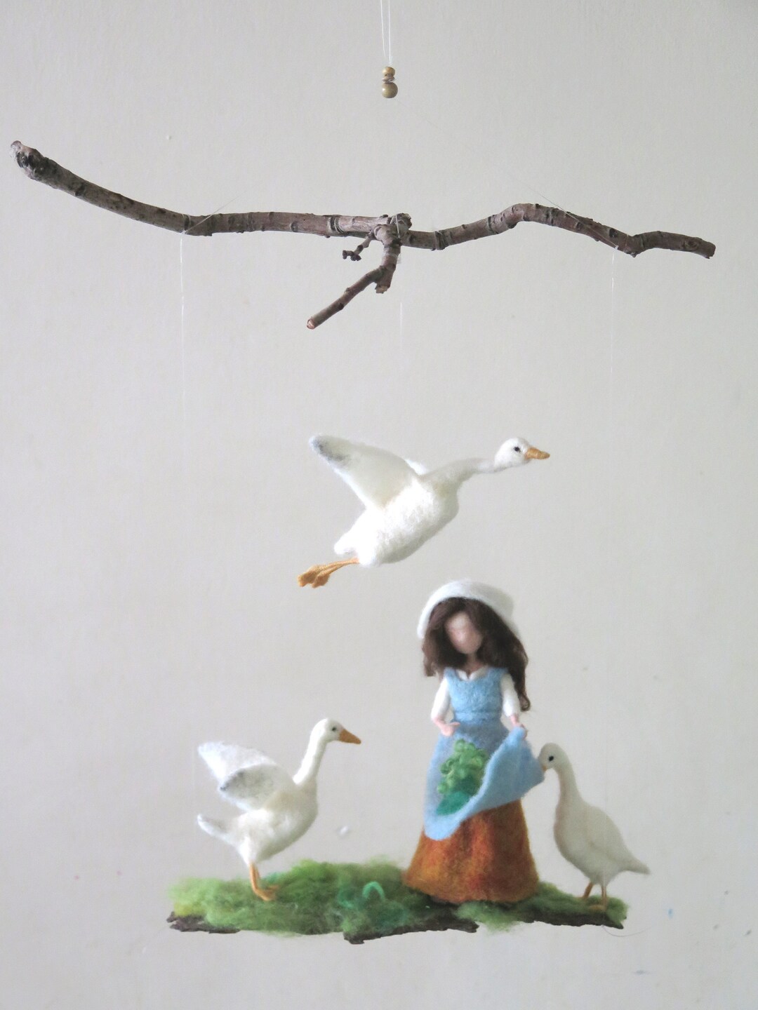 Goose Shepherd Mobile Needle Felted Australia