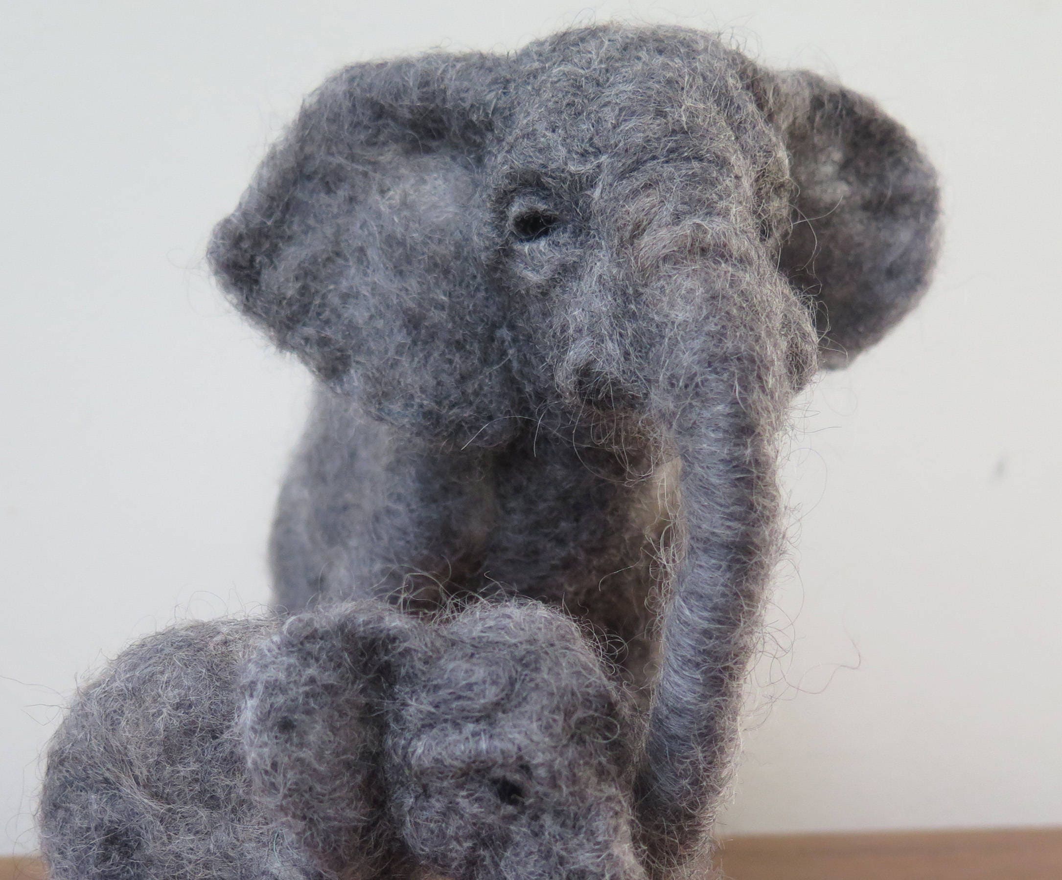 Needle Felted Elephant. Made to Order Needle Felted Animal Etsy