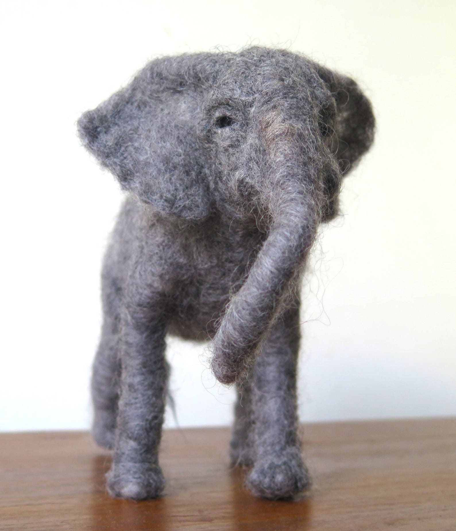 Needle Felted Elephant. Made to Order Needle Felted Animal Etsy