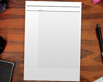 NOTES - StudyBuddy - A4 printable Cornell study notepaper