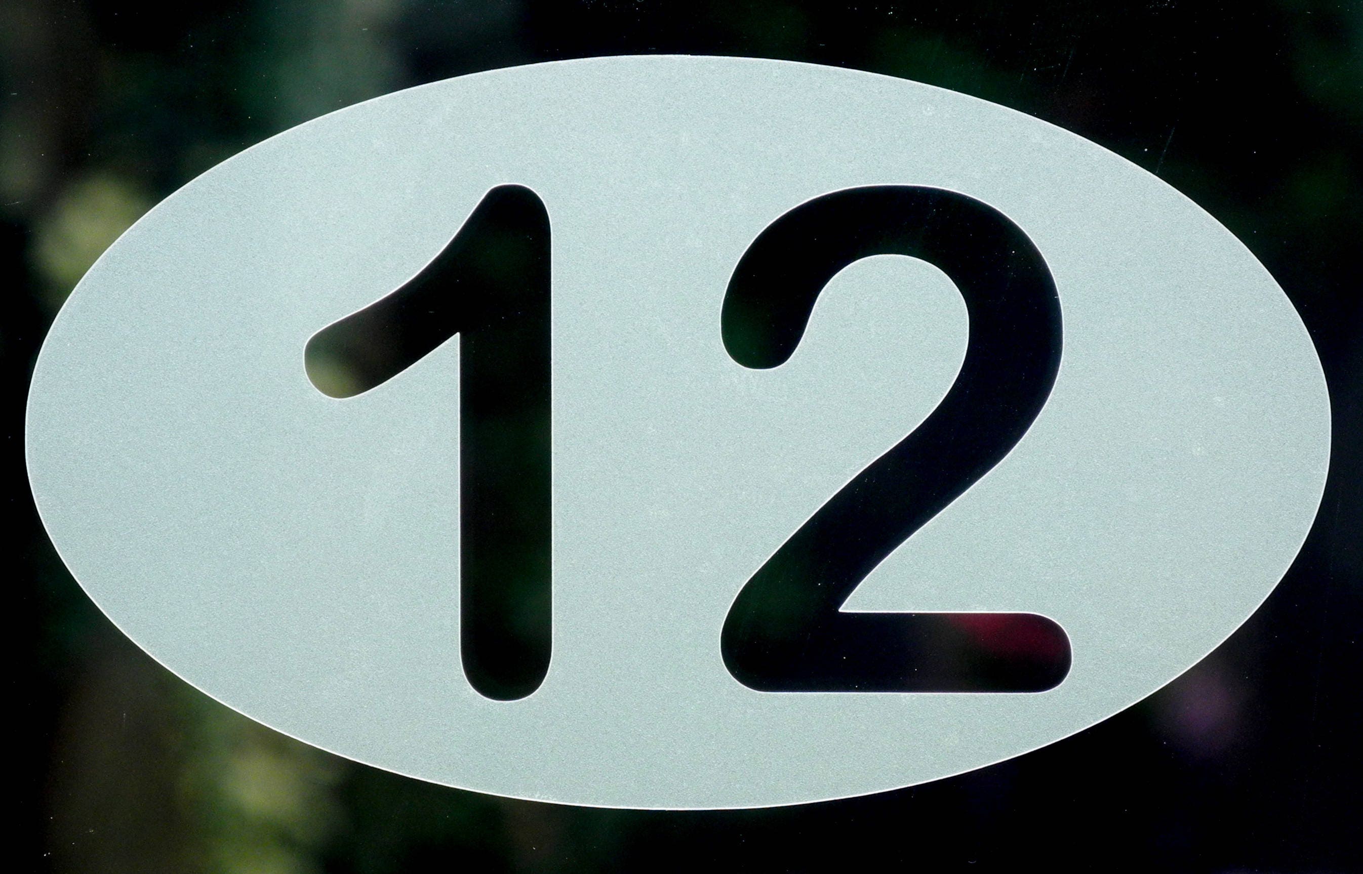 Modern Oval House Number Decal - Etched Glass Style - Various Sizes ...