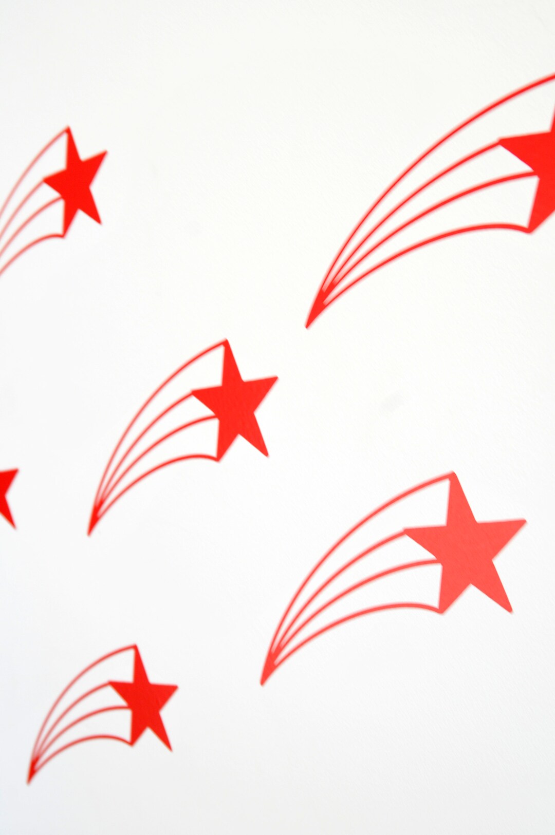 Shooting Star Wall Art Decals/stickers Various Colours & Sizes Etsy
