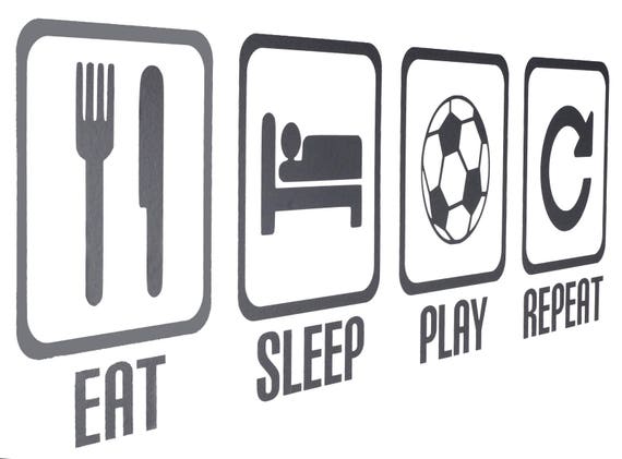Choose Color V and T Gifts Eat Sleep Repeat Decal