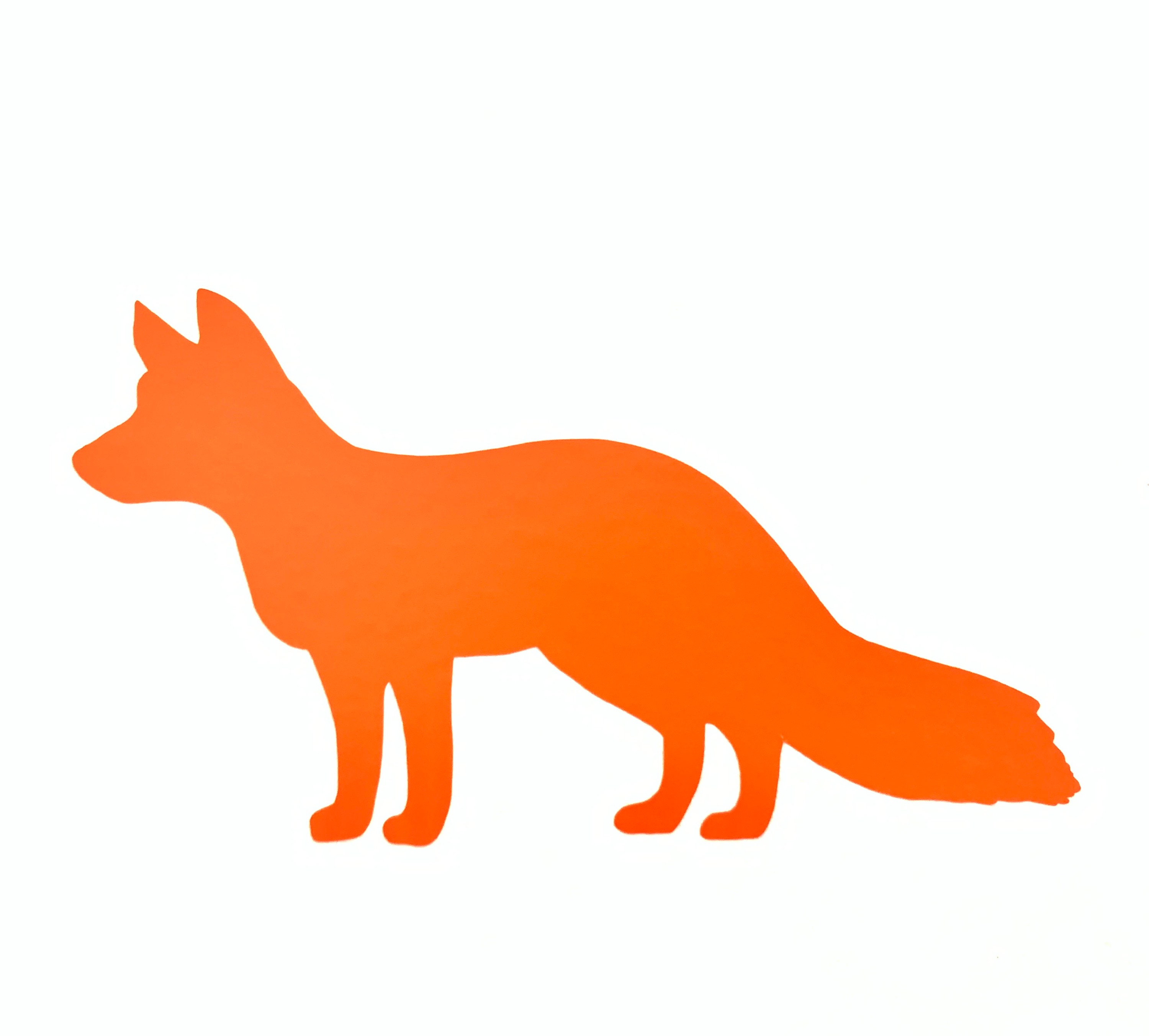 Fox Wall Art Decals/stickers Various Colours & Sizes Etsy UK