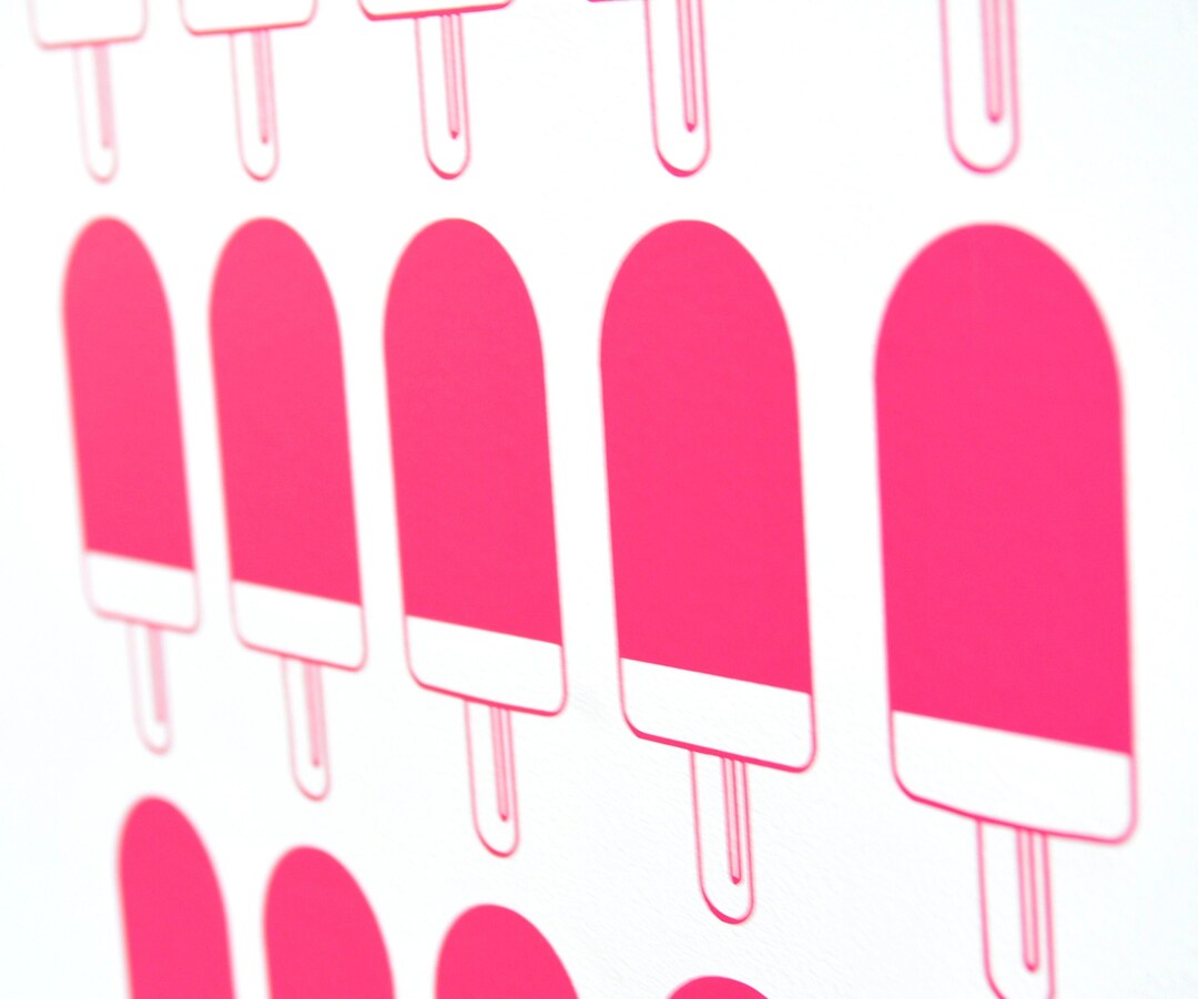 Cute Ice Lolly Wall Art Decals/stickers Various Colours & Sizes Etsy