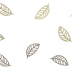 Leaf / Skeleton Leaf Vinyl Wall Art Decals/Stickers - Various Colours & Sizes