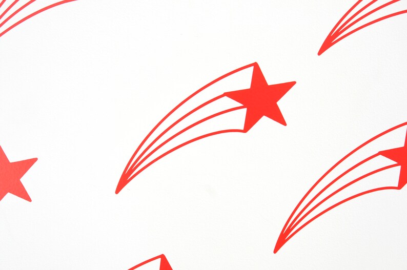 Shooting Star Wall Art Decals/stickers Various Colours & Etsy Ireland
